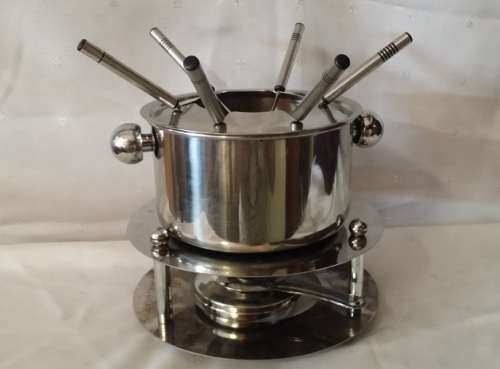 STAINLESS STEEL FONDUE SET