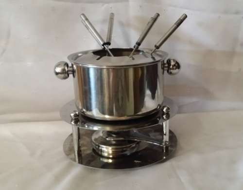 STAINLESS STEEL FONDUE SET