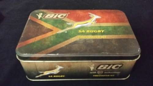 BIC SA RUGBY  COLLECTORS TIN ( EMPTY )