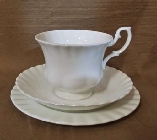 ROYAL ALBERT  ENGLAND REVERIE TRIO , SAUCER  AND CAKE PLATE