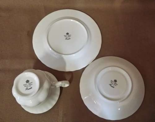 ROYAL ALBERT  ENGLAND REVERIE TRIO , SAUCER  AND CAKE PLATE