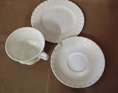 ROYAL ALBERT  ENGLAND REVERIE TRIO , SAUCER  AND CAKE PLATE