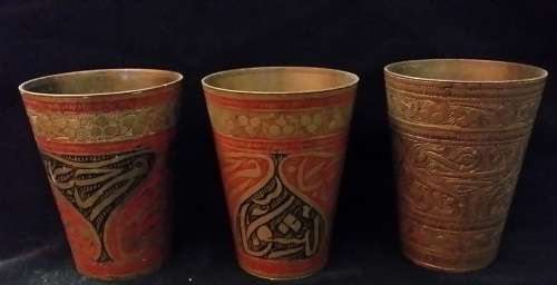 SET OF 3 MOROCCAN  CUPS