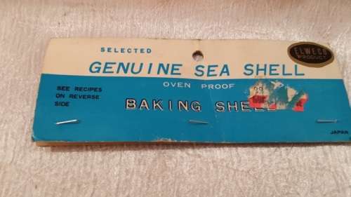 SET OF 6 ELWECO GENUINE BAKING  SEA SHELLS AND FORKS