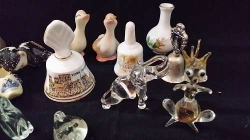 JOB LOT ASSORTED OF SMALL ORNAMENTS BELLS