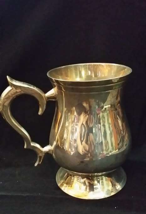 SILVER PLATED MUG  12.9   CM TALL