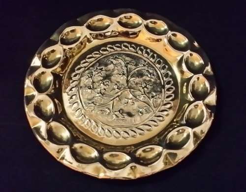 BRASS WALL PLATE 17 CM