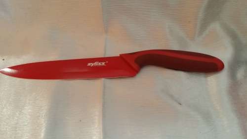 ZYLISS KITCHEN KNIFE NON STICK STAINLESS STEEL 19 CM BLADE PINK