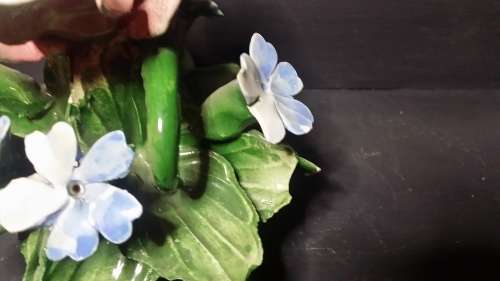 CAPODEMONTE FLOWER BOUQUET ORNAMENT 15 X 14 CM