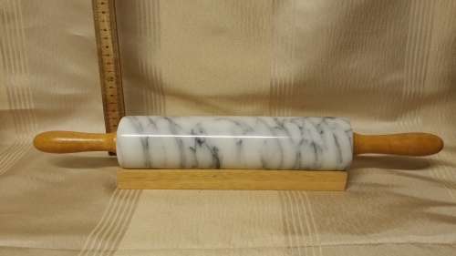 MARBLE ROLLING PIN WITH STAND