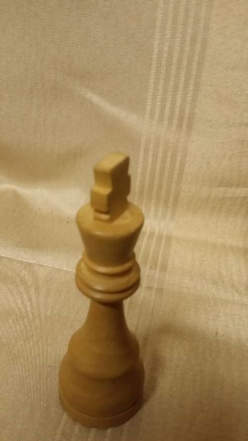 WOODEN CHESS PIECES,