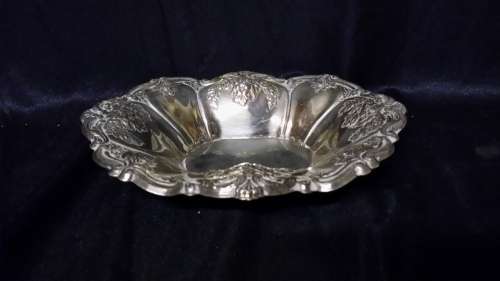 SILVER PLATED OVAL BOWL