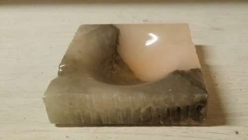 ALBASTER  ONYX ASHTRAY 10 CM