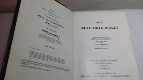 AUTO DATA BOOK DIGEST 90/91