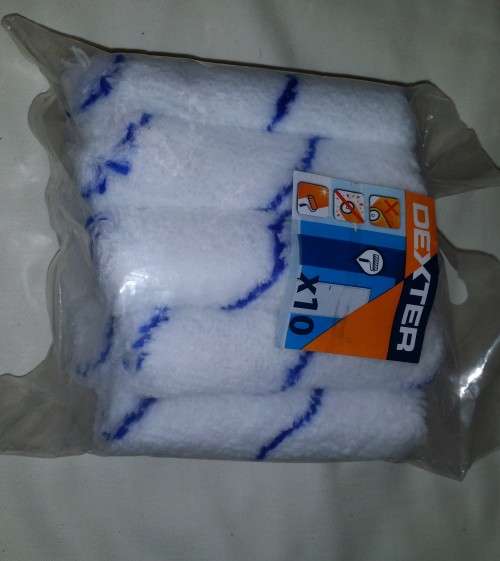 TEN SMALL PAINT ROLLERS