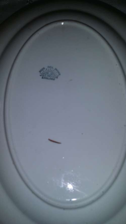 VINTAGE J B MEAKIN ENGLAND OVAL PLATTER PLATE 31 X 24 CM