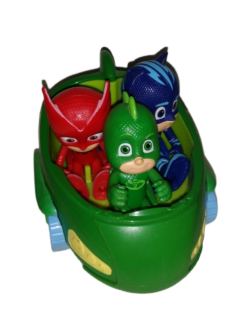 PLASTIC TOY : FROGS IN CAR