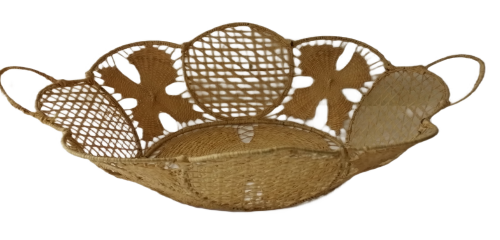 Finely weaved  Wicker Fruit Basket 29 x 21 cm