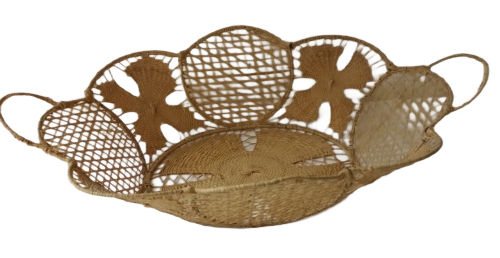 Finely weaved  Wicker Fruit Basket 29 x 21 cm