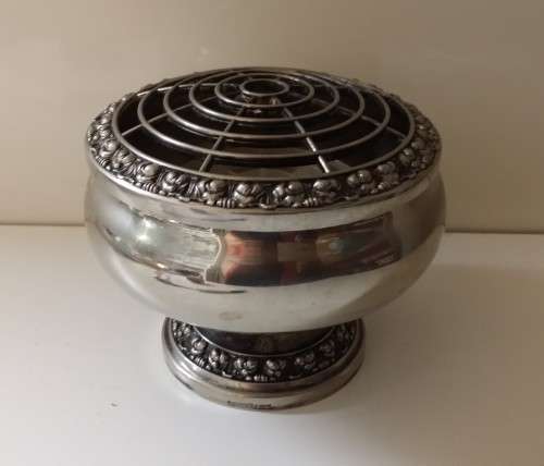 SILVER PLATE VINTAGE VASE ENGLAND 20 CM