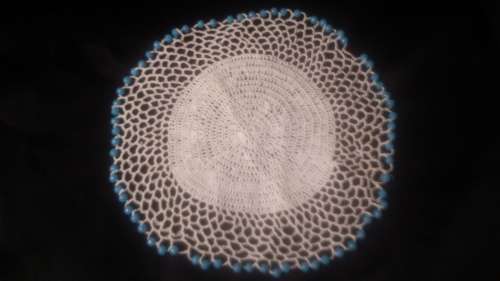Beaded Doily cloth 18 cm