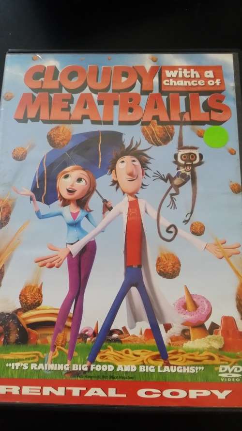 DVD - cloudy with a chance of meatballs