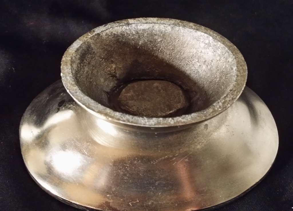 Silver Color Metal  Soap Dish / Bowl 14 x 5 cm