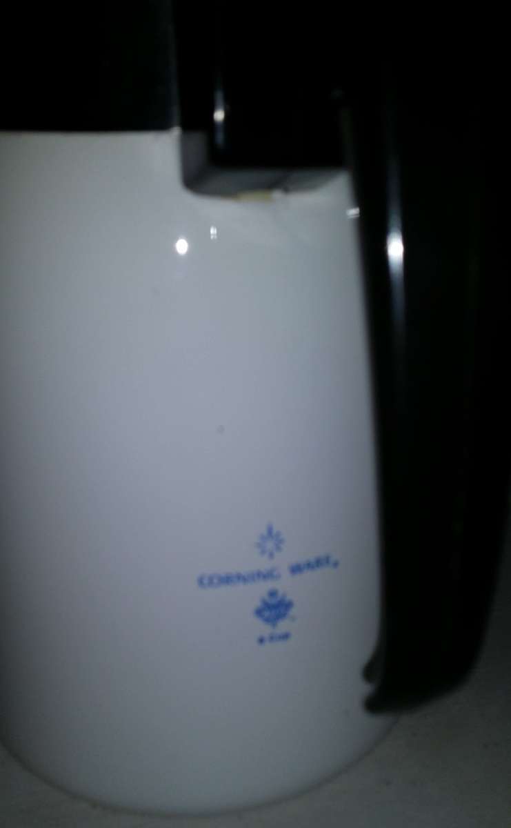 Vintage Corning Ware Teapot Beverage Server 4 Cup Blue Cornflower with Lid 20 cm