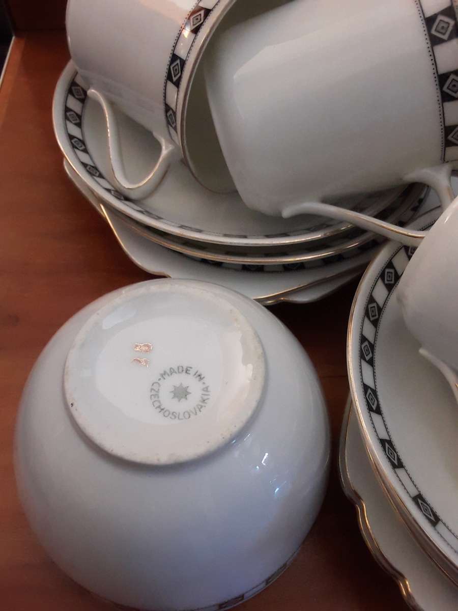 Czechoslovakia  twenty one piece Tea Set