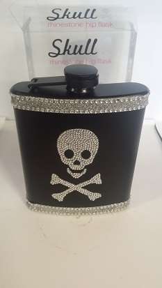 LIQUOR FLASK SKULL