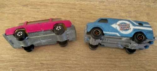 2x Matchbox cars and 1x "Welly" Mini Cooper car. All die cast models.