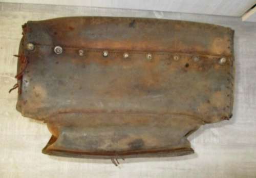 A very large rare vintage genuine leather Postman's Mail Bag with front pocket.