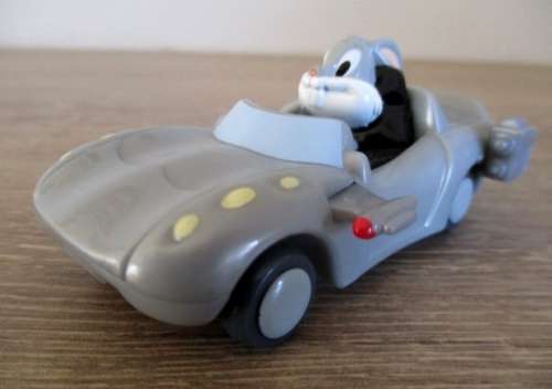 Maxx Bugs Bunny in his cool car.