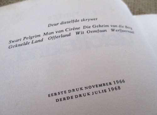 Gelofteland - FA Venter  Derde Druk Julie 1968  Tafelberg Uitgewers