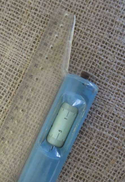 Vintage Rolling Ruler   30cm  Drawing vertical  parallel lines circles