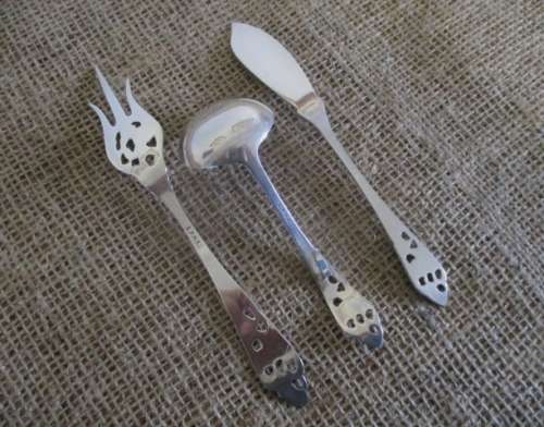 Stunning 3x Piece Vintage EPNS Cutlery