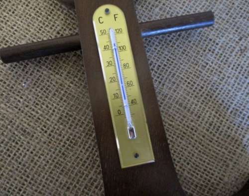 One Vintage Weather Barometer On Wooden Anchor Display Board   Made in Western Germany