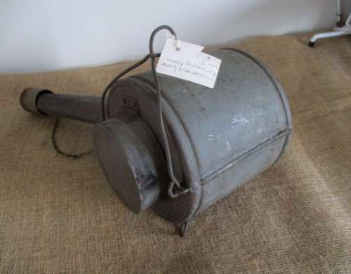 Watering Can ???  No.....Very Very Rare....This Is A World War 2 Gooseneck Lamp Runaway Flare  Metal