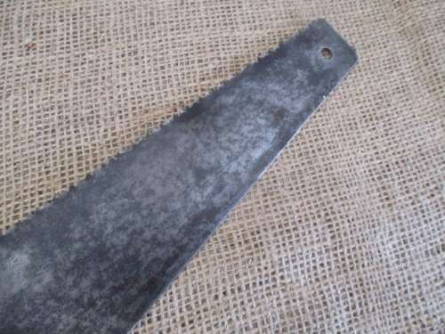 Nice Couple !! Two Vintage Wooden Handsaws With Wooden Handles  One Large Handsaw & One Back Handsaw