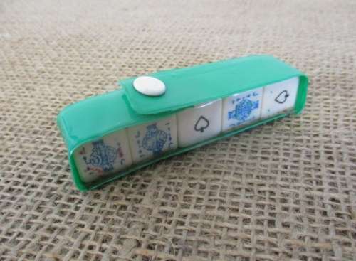 For Winners & Losers   A Very Old Set Of 5 Poker Dices