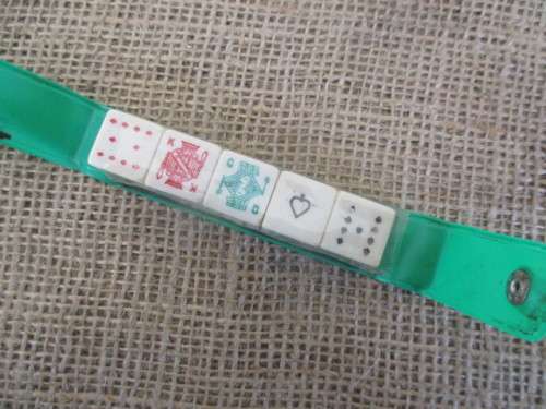 For Winners & Losers   A Very Old Set Of 5 Poker Dices