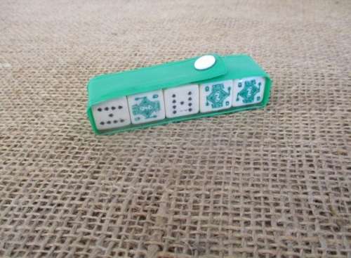 For Winners & Losers   A Very Old Set Of 5 Poker Dices