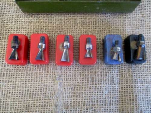 A Set Of Six Vintage Arcoy Dovetail Bits   Each In It's Separate Plastic Box   Packed In A Metal Box