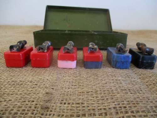 A Set Of Six Vintage Arcoy Dovetail Bits   Each In It's Separate Plastic Box   Packed In A Metal Box