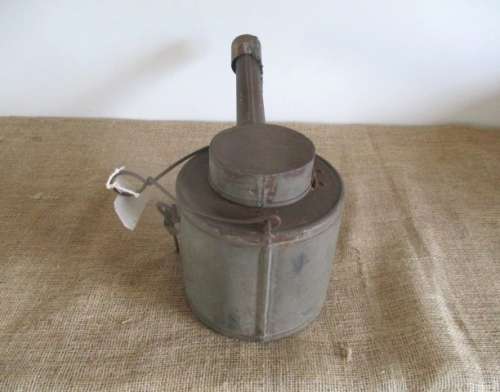 Watering Can ???  No.....Very Very Rare....This Is A World War 2 Gooseneck Lamp Runaway Flare  Metal