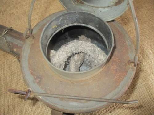 Watering Can ???  No.....Very Very Rare....This Is A World War 2 Gooseneck Lamp Runaway Flare  Metal