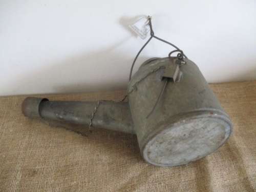Watering Can ???  No.....Very Very Rare....This Is A World War 2 Gooseneck Lamp Runaway Flare  Metal