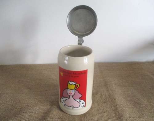 Authenic Oktoberfest Munchen 19/9 - 4/10/1998 1x Lt Beer Stein Konig Max I Joseph  1806 - 1825