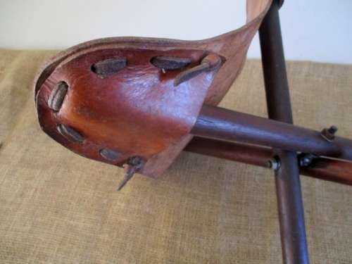 For Marakele Only A Lovely Pair Of Genuine Leather Folding Fishing/Hiking/Camping Chairs