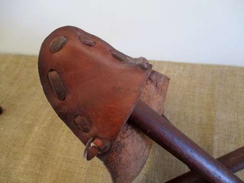 For Marakele Only A Lovely Pair Of Genuine Leather Folding Fishing/Hiking/Camping Chairs